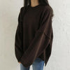 ラウンドネックハイゲージニット 3940-brown_お取り寄せ39402-画像2-韓国ファッション通販POPREA［ポップリア］