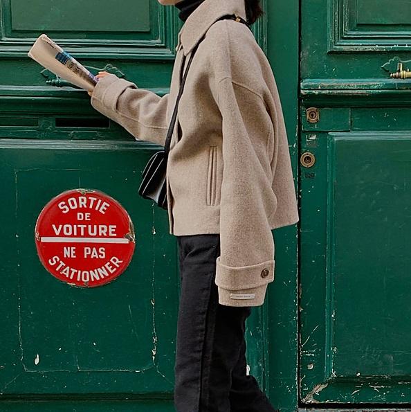 シングルブレストウールライクコート 3968-お取り寄せ3968-画像11-韓国ファッション通販POPREA［ポップリア］