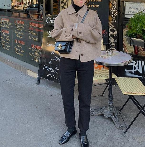 シングルブレストウールライクコート 3968-お取り寄せ3968-画像9-韓国ファッション通販POPREA［ポップリア］