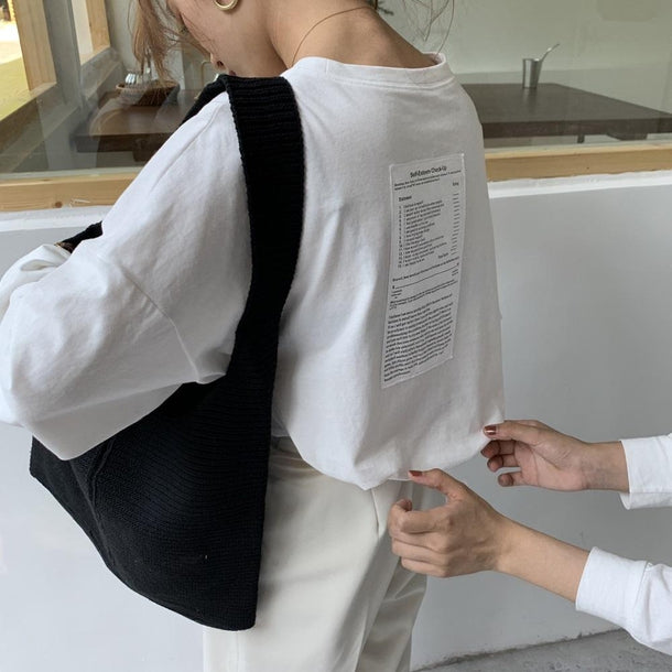 バックロゴステッカーロンTee 2693-画像3-韓国ファッション通販POPREA［ポップリア］