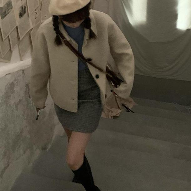 シングルショートコート 4007-お取り寄せ4007-画像10-韓国ファッション通販POPREA［ポップリア］