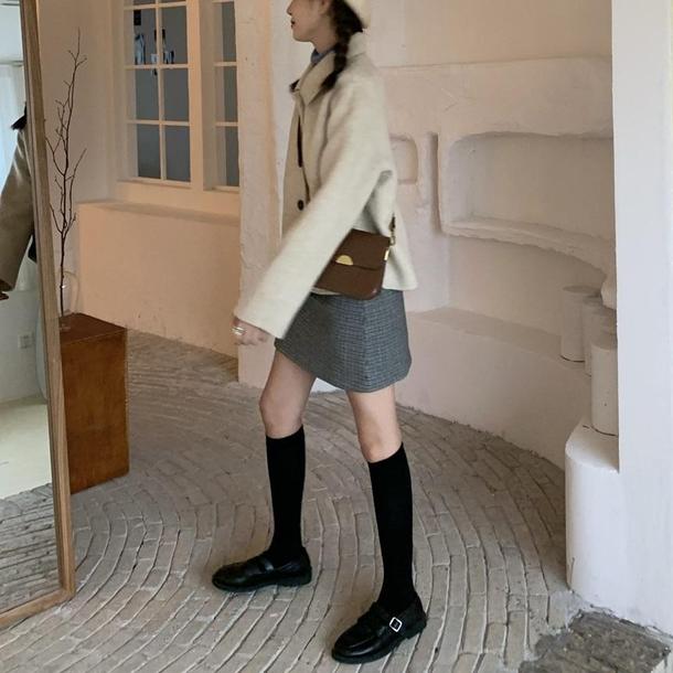 シングルショートコート 4007-お取り寄せ4007-画像5-韓国ファッション通販POPREA［ポップリア］