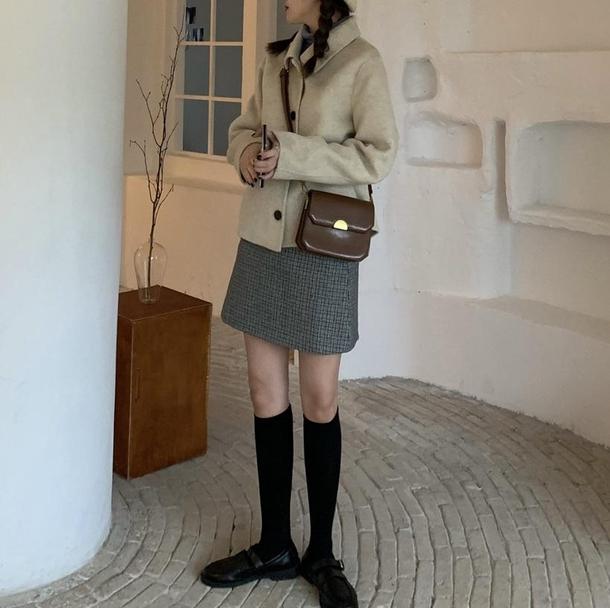 シングルショートコート 4007-お取り寄せ4007-画像9-韓国ファッション通販POPREA［ポップリア］