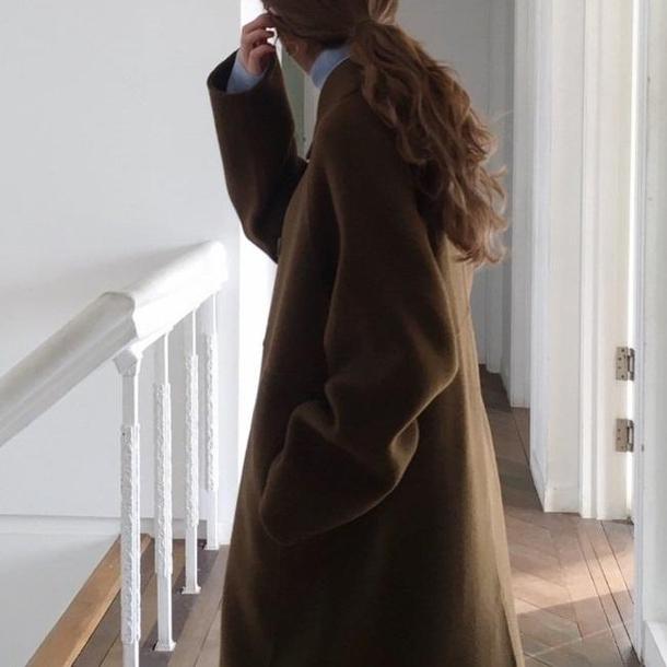 シンプルダブルボタンコート 4060-お取り寄せ4060-画像11-韓国ファッション通販POPREA［ポップリア］