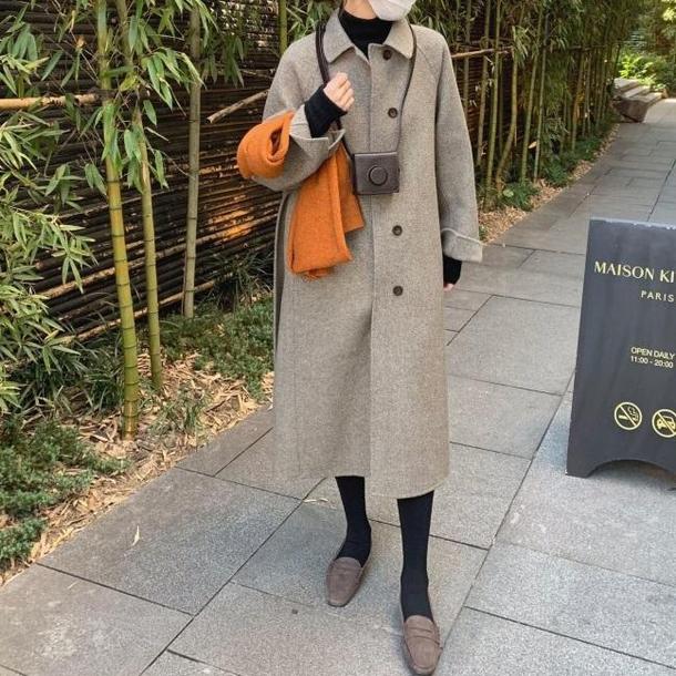 シングルブレストステンコート 4076-お取り寄せ4076-画像4-韓国ファッション通販POPREA［ポップリア］