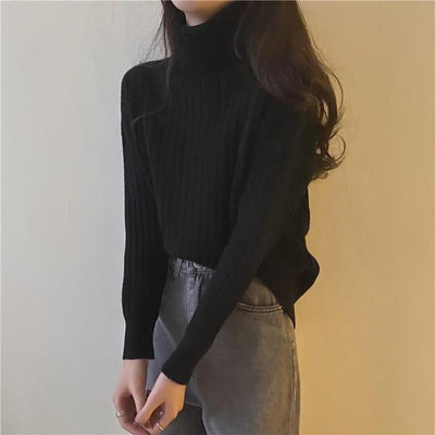 アソートハイラペルリブニット 4106-black_お取り寄せ41065-画像5-韓国ファッション通販POPREA［ポップリア］