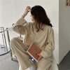 ルーズコットンドットパジャマ 4109-お取り寄せ4109-画像1-韓国ファッション通販POPREA［ポップリア］