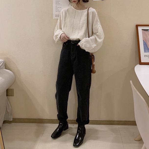 ボリュームスリーブピンタックシャツ 4111-お取り寄せ4111-画像10-韓国ファッション通販POPREA［ポップリア］