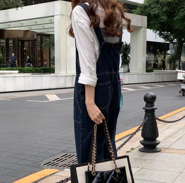 デニムステッチオーバーオール 4211-お取り寄せ4211-画像10-韓国ファッション通販POPREA［ポップリア］