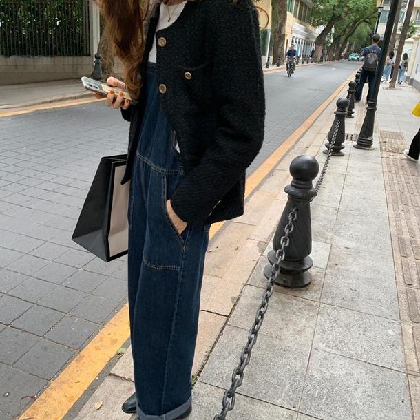 デニムステッチオーバーオール 4211-お取り寄せ4211-画像14-韓国ファッション通販POPREA［ポップリア］