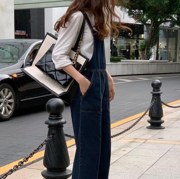 デニムステッチオーバーオール 4211-お取り寄せ4211-画像15-韓国ファッション通販POPREA［ポップリア］