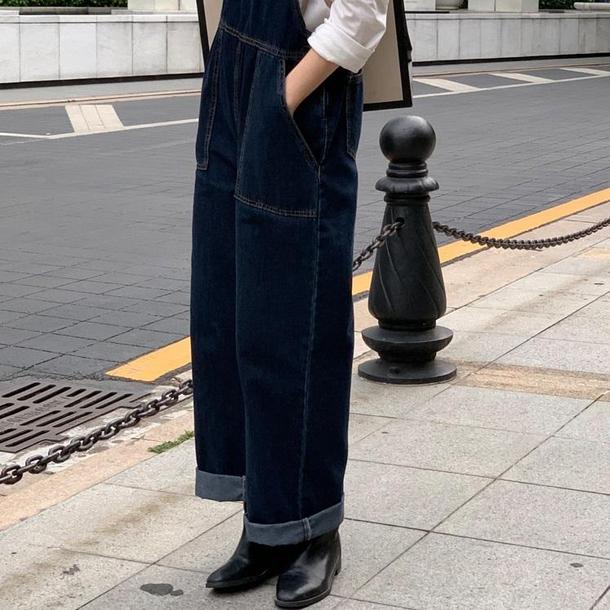 デニムステッチオーバーオール 4211-お取り寄せ4211-画像18-韓国ファッション通販POPREA［ポップリア］