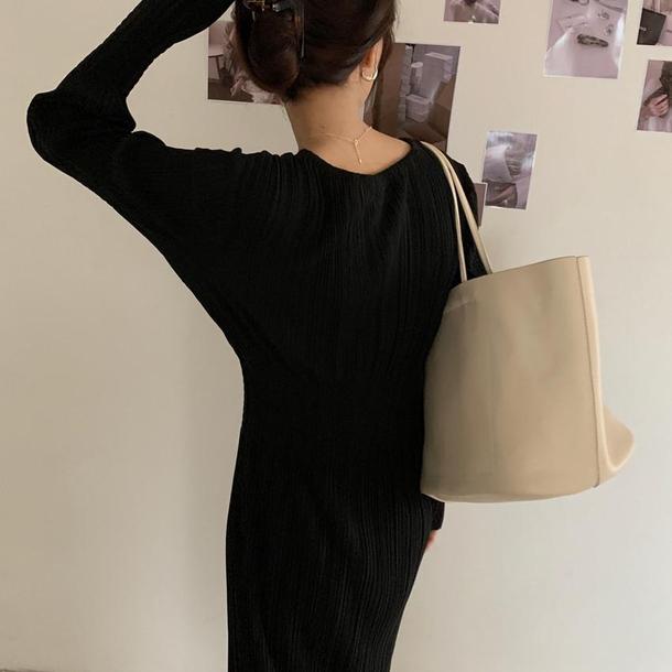 タイトウエストプリーツワンピ 4252-お取り寄せ4252-画像12-韓国ファッション通販POPREA［ポップリア］