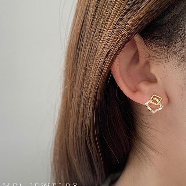 ジオメトリックピアス 4257-お取り寄せ4257-画像3-韓国ファッション通販POPREA［ポップリア］