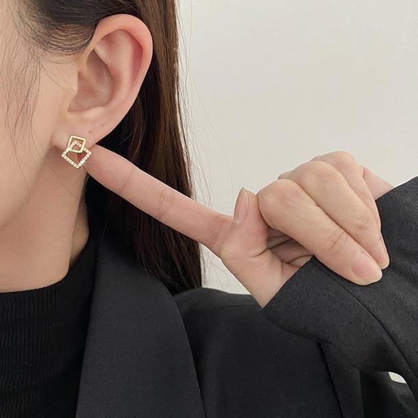 ジオメトリックピアス 4257-お取り寄せ4257-画像4-韓国ファッション通販POPREA［ポップリア］