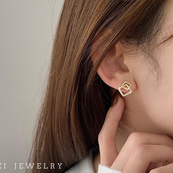 ジオメトリックピアス 4257-お取り寄せ4257-画像8-韓国ファッション通販POPREA［ポップリア］