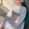 カジュアルプリントホワイトロンTee 4258-お取り寄せ4258-画像5-韓国ファッション通販POPREA［ポップリア］