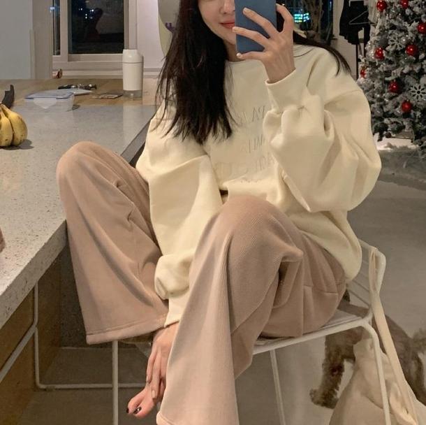 ホワイトロゴスウェット 4274-お取り寄せ4274-画像8-韓国ファッション通販POPREA［ポップリア］