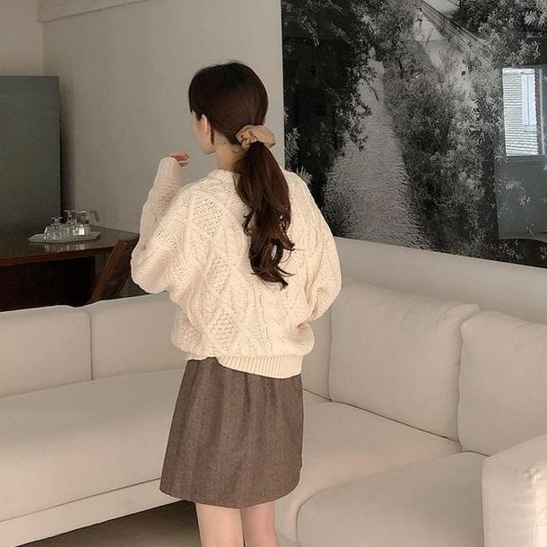 ラウンドネックビッグツイストニット 4281-お取り寄せ4281-画像8-韓国ファッション通販POPREA［ポップリア］