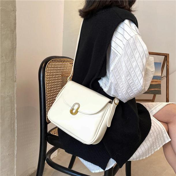 スクエアショルダーバッグ 4289-white_お取り寄せ42893-画像4-韓国ファッション通販POPREA［ポップリア］