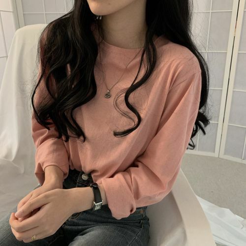 くすみカラーラウンドネックロンTee 2282の商品画像_8