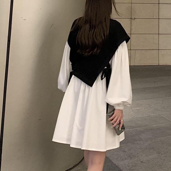 レイヤード風ワンピ 4326-お取り寄せ4326-画像6-韓国ファッション通販POPREA［ポップリア］