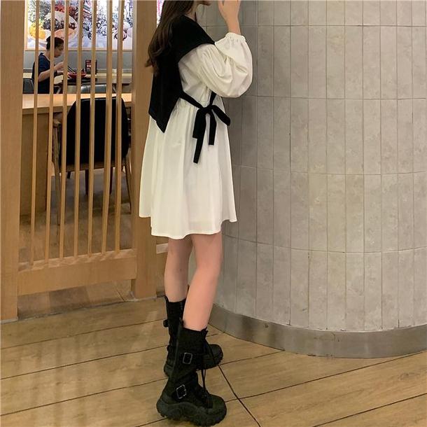 レイヤード風ワンピ 4326-お取り寄せ4326-画像7-韓国ファッション通販POPREA［ポップリア］