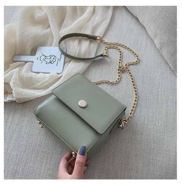 オールマッチシンプルショルダーバッグ 4371-green_お取り寄せ43711-画像3-韓国ファッション通販POPREA［ポップリア］