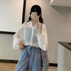 カラーシフォンルーズシャツ 4374-white_お取り寄せ43742-画像10-韓国ファッション通販POPREA［ポップリア］