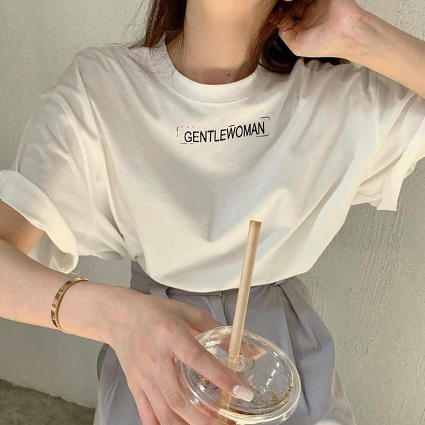 GentlewomanTee 4416-white_お取り寄せ44162-画像2-韓国ファッション通販POPREA［ポップリア］