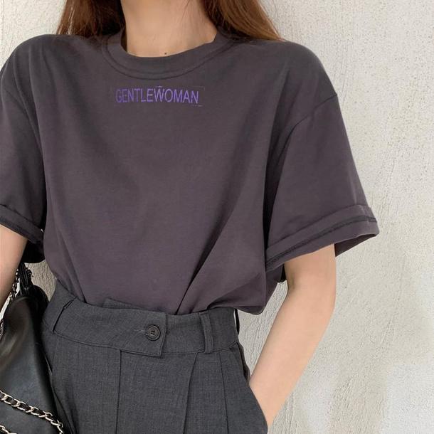 GentlewomanTee 4416-gray_お取り寄せ44163-画像3-韓国ファッション通販POPREA［ポップリア］