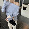ストラップレスワンショルダーロンTee 4429-gray_お取り寄せ44291-画像11-韓国ファッション通販POPREA［ポップリア］