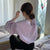 ラウンドネックランタンスリーブトップス 4444-purple_お取り寄せ44441-画像1-韓国ファッション通販POPREA［ポップリア］