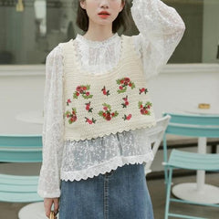 S05【Bonpoint】Ereni チェリー刺繍入りセーター 4~8A (#270) S05【Bonpoint】Ereni チェリー刺繍入りセーター 4~8A (#270)