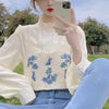 刺繍ニットビスチェ 4464-blue-flower_お取り寄せ44642-画像5-韓国ファッション通販POPREA［ポップリア］