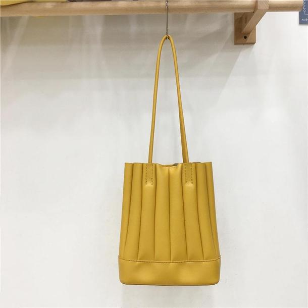バケットトートバッグ 4480-yellow_お取り寄せ44801-画像2-韓国ファッション通販POPREA［ポップリア］