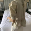 ウエストギャザーブラウス 4545-beige_お取り寄せ45451-画像2-韓国ファッション通販POPREA［ポップリア］