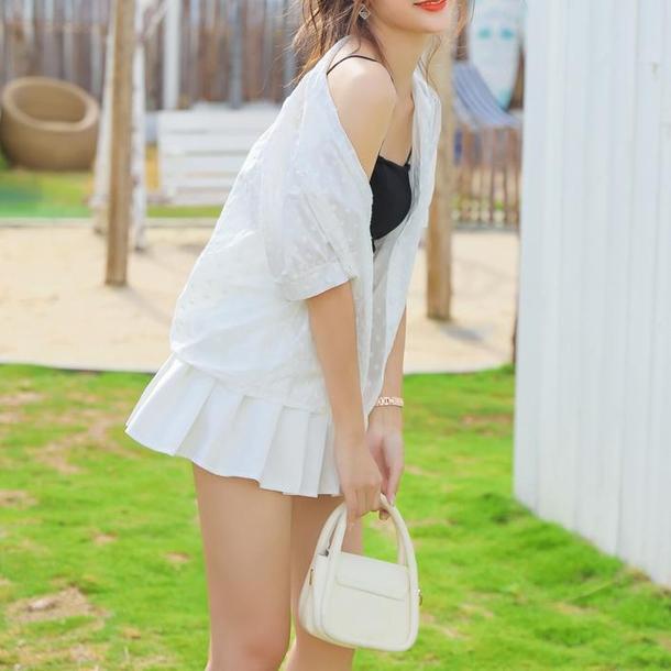 花刺繍アイボリーシャツ 4605-お取り寄せ_4605-画像11-韓国ファッション通販POPREA［ポップリア］