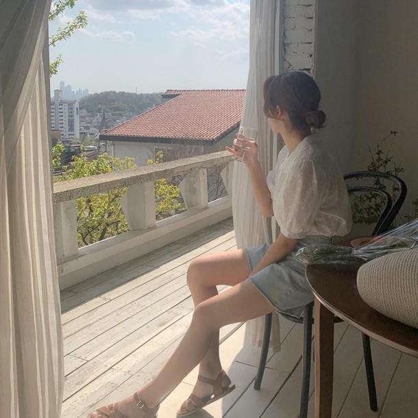 花刺繍アイボリーシャツ 4605-お取り寄せ_4605-画像12-韓国ファッション通販POPREA［ポップリア］