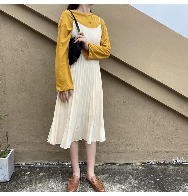 キャミソールプリーツワンピース 4639-お取り寄せ4639-画像10-韓国ファッション通販POPREA［ポップリア］