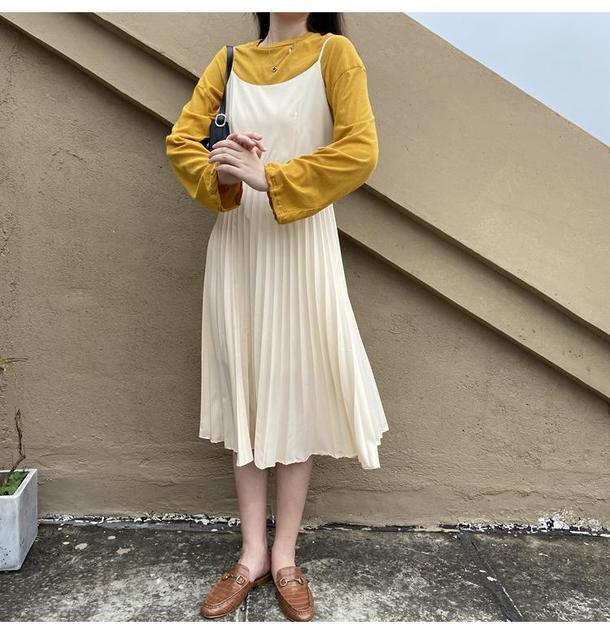 キャミソールプリーツワンピース 4639-お取り寄せ4639-画像12-韓国ファッション通販POPREA［ポップリア］