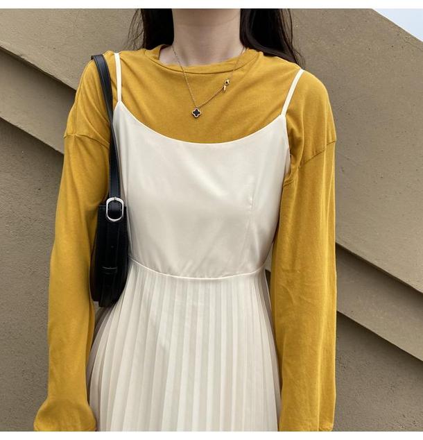 キャミソールプリーツワンピース 4639-お取り寄せ4639-画像15-韓国ファッション通販POPREA［ポップリア］