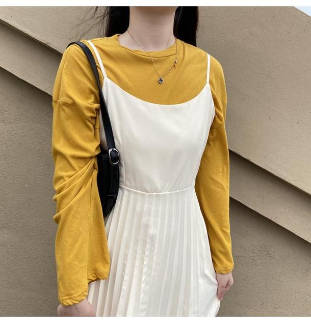 キャミソールプリーツワンピース 4639-お取り寄せ4639-画像16-韓国ファッション通販POPREA［ポップリア］