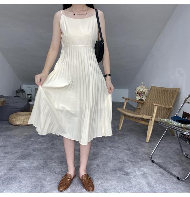 キャミソールプリーツワンピース 4639-お取り寄せ4639-画像18-韓国ファッション通販POPREA［ポップリア］