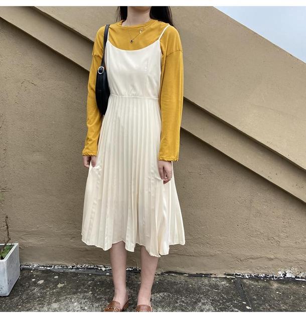 キャミソールプリーツワンピース 4639-お取り寄せ4639-画像9-韓国ファッション通販POPREA［ポップリア］