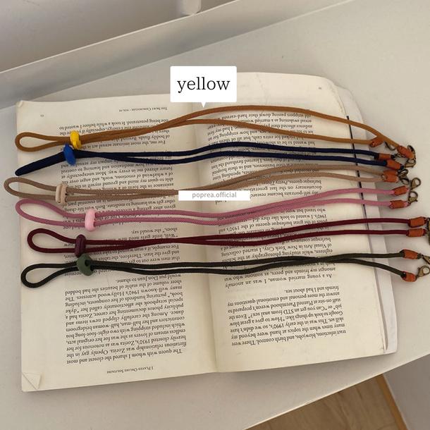くすみ織り色マスクストラップ 4672-yellow_お取り寄せ46721-画像10-韓国ファッション通販POPREA［ポップリア］