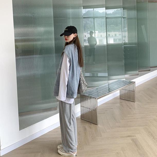 ノースリーブデニムジャケット 4683-denim_お取り寄せ4683-画像5-韓国ファッション通販POPREA［ポップリア］