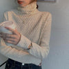 アートピケタートルネックトップス 4695-beige_お取り寄せ4695-画像2-韓国ファッション通販POPREA［ポップリア］