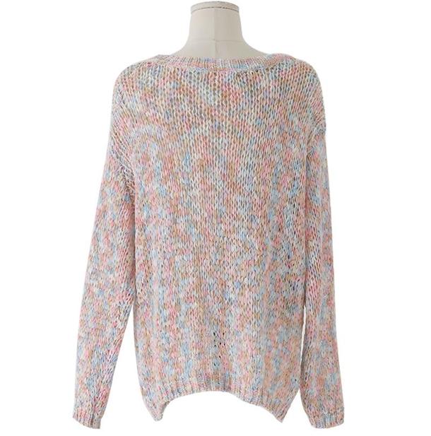 透かし編みマーブルニット 4728-お取り寄せ_4728-画像14-韓国ファッション通販POPREA［ポップリア］