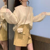 レース袖ニットプルオーバー 4740-ivory_お取り寄せ4740-画像1-韓国ファッション通販POPREA［ポップリア］